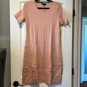 Ann Taylor Double Knit Petite Sheath Dress in Dusty Rose Size LP, NWT.